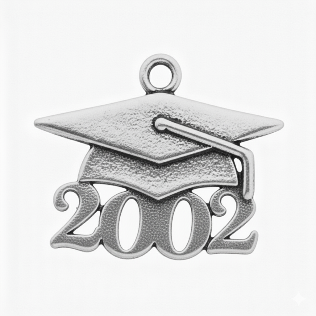 Grad Cap Year Charm