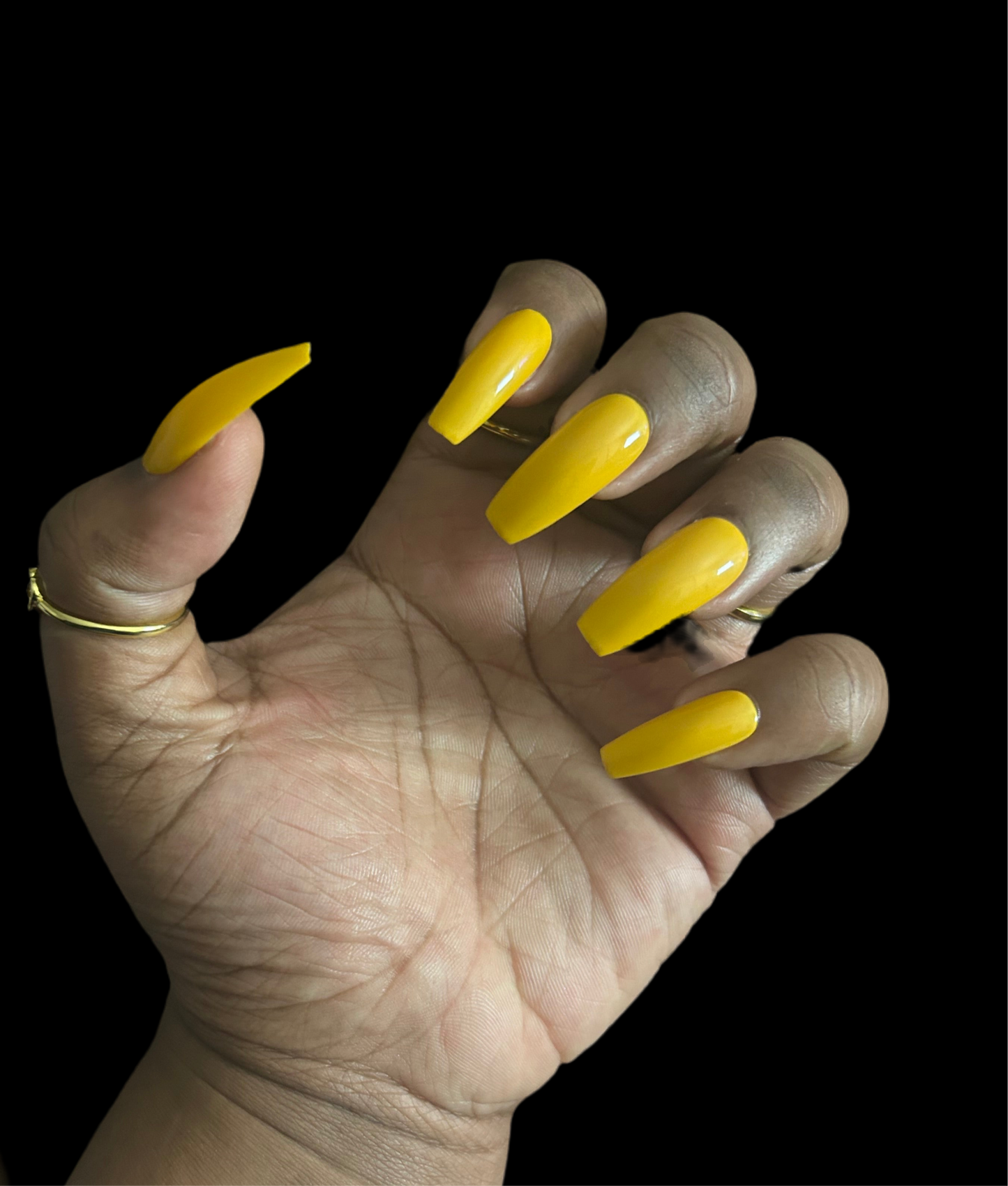 Juego de uñas “girasol”