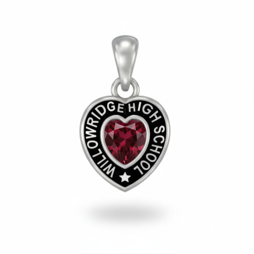 WHS Heart w/ Star Accent Class Necklace