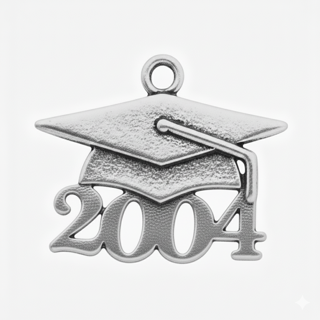 Grad Cap Year Charm