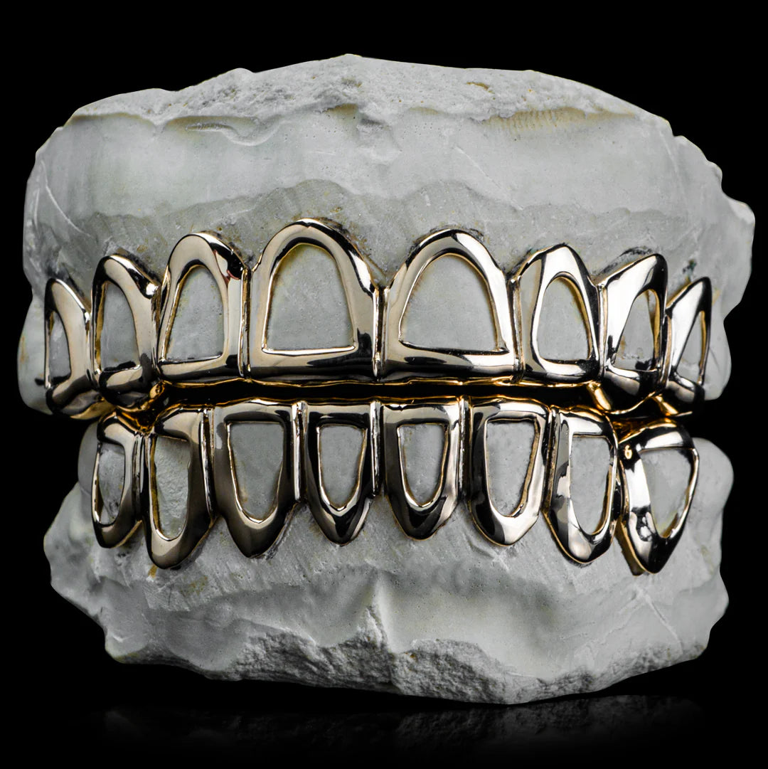 Silver Open Face Grillz