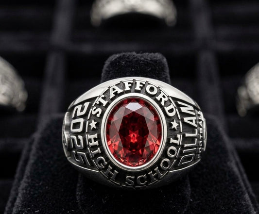 Stafford MSD Men's Traditional Oval Stone Class Ring