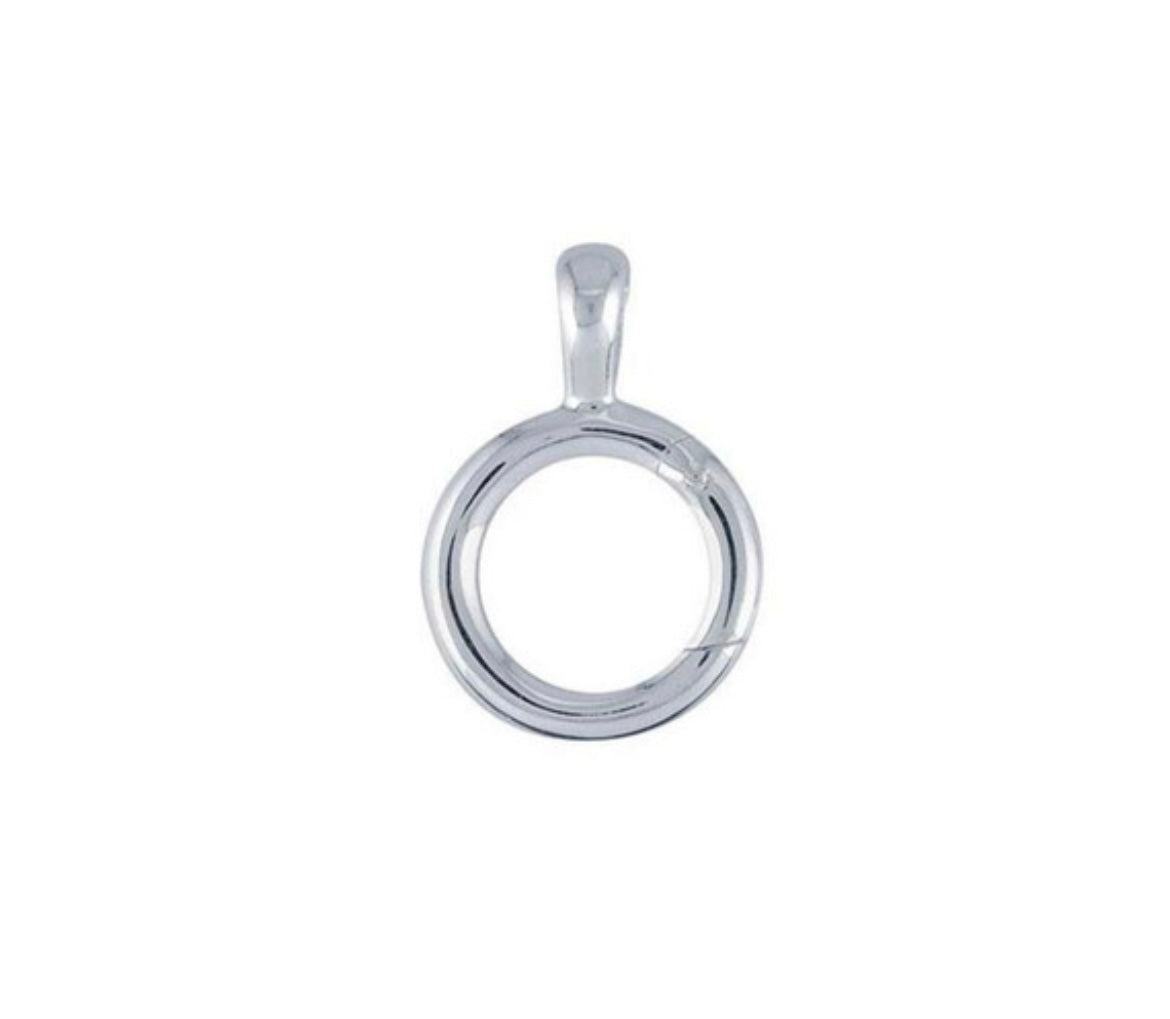 Medium Circle Charm Holder Necklace
