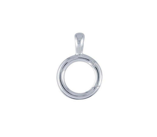 Medium Circle Charm Holder Necklace