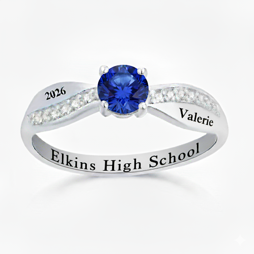 Promo Sterling Silver Cross Band Class Ring