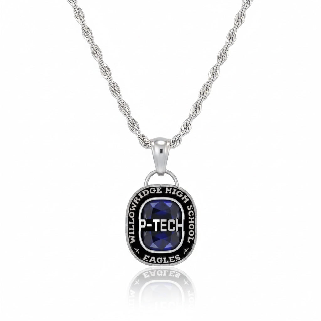 WHS Eagles P-Tech Mascot Birthstone Class Necklace