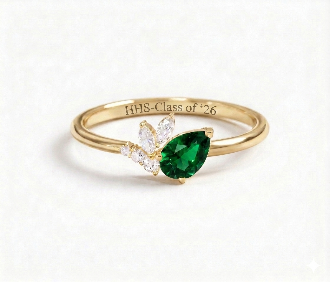 Ivy League Pear Class Ring