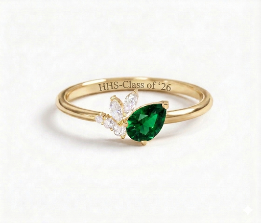 Ivy League Pear Class Ring