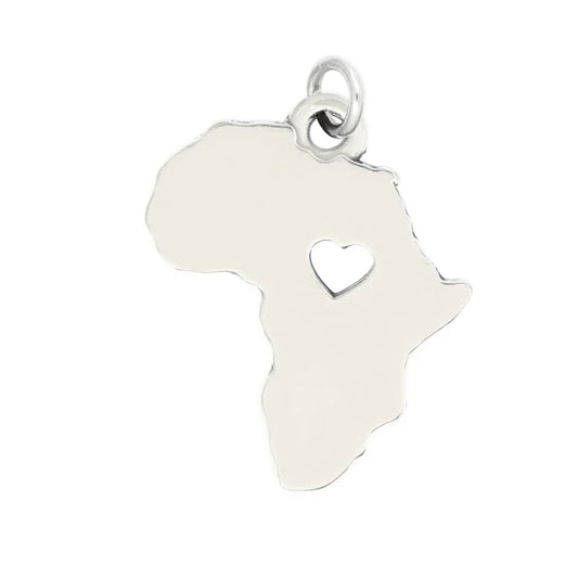 Africa w/Heart Charm