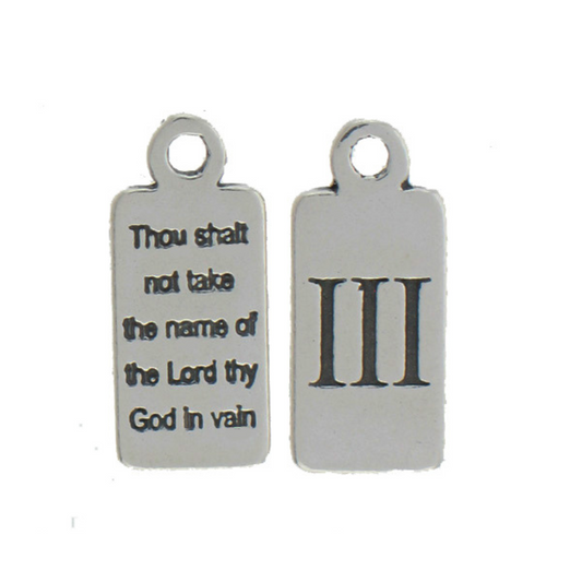 Ten Commandments Charm “III”