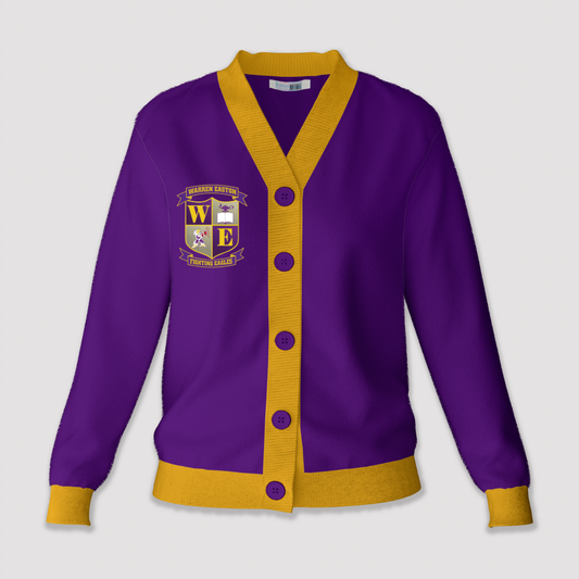 Purple Easton Shield Cardigan