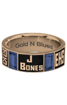 Men's Sterling Silver Class Ring Band