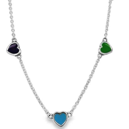 Blue Heart Necklace