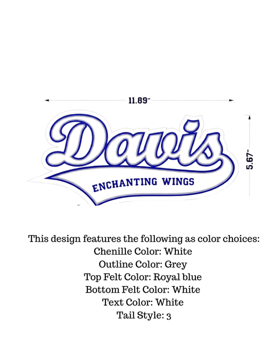 Large Name Patch with Tail