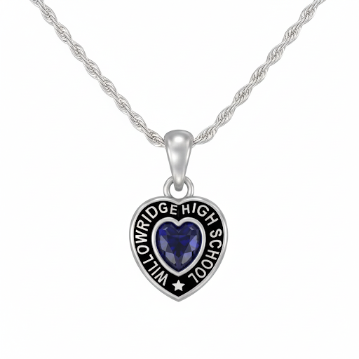 WHS Heart w/ Star Accent Class Necklace