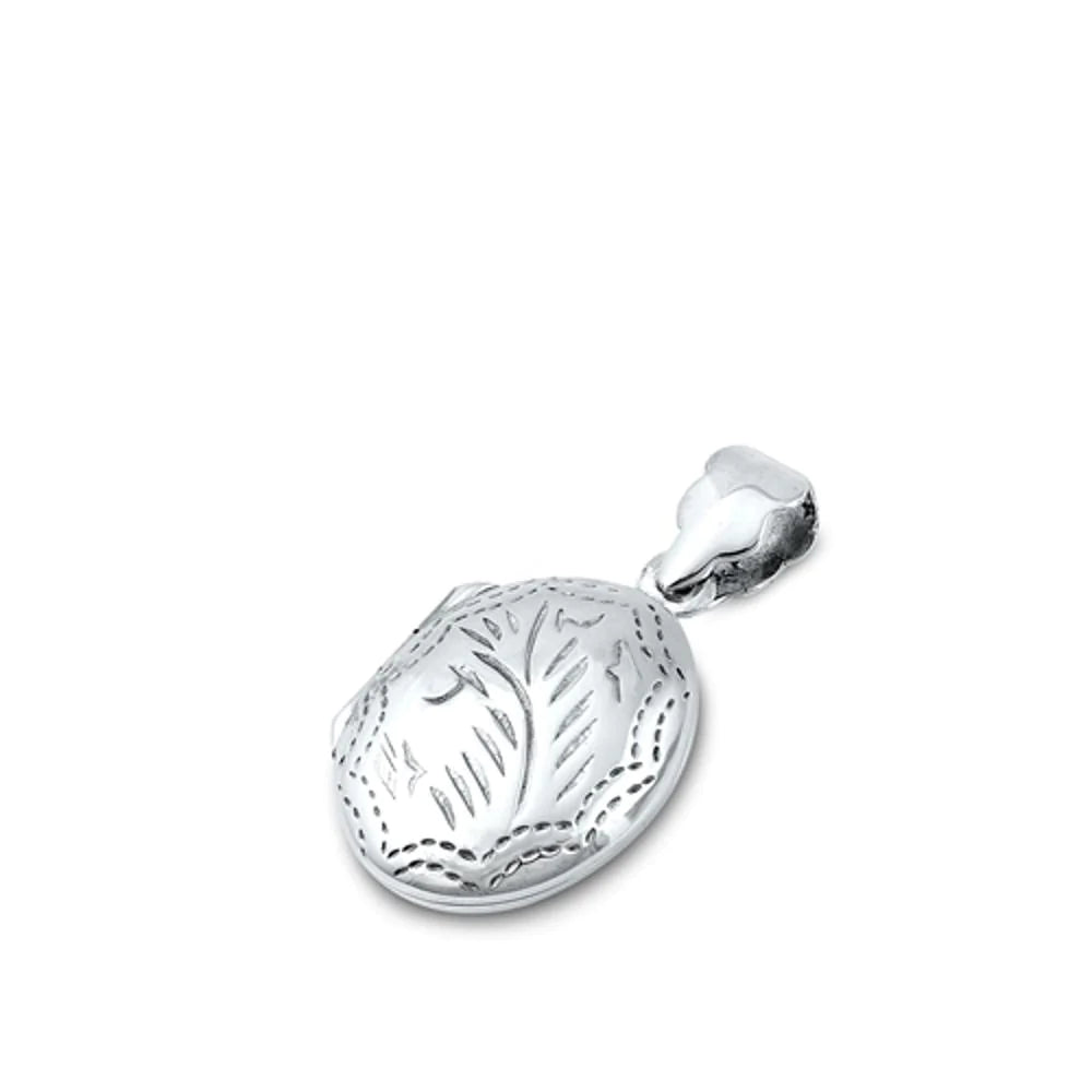 Oval Floral Locket