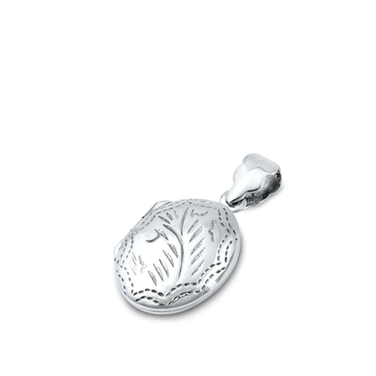 Oval Floral Locket