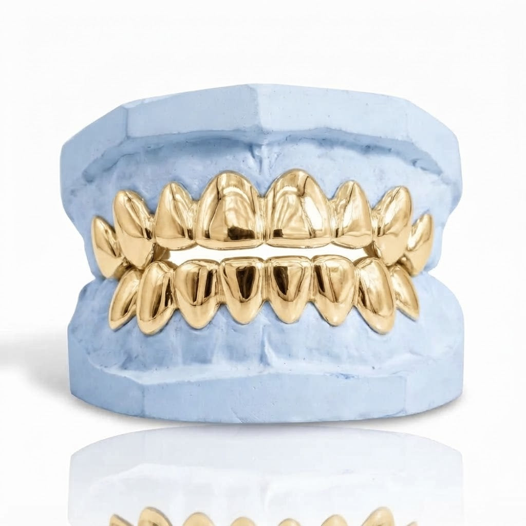 8 Top & 8 Bottom Silver Grillz Special