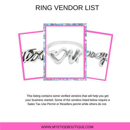 Ring Vendor List