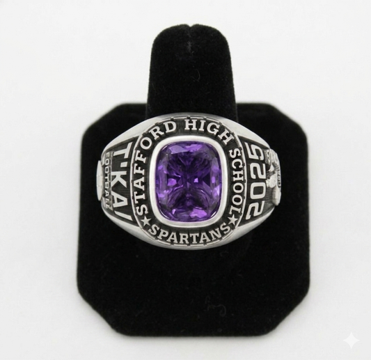 Stafford Spartans Men's Square Class Ring