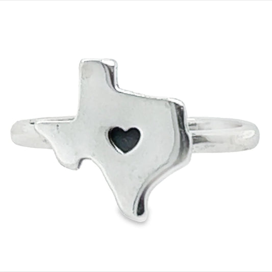 Texas Tiny Heart Ring