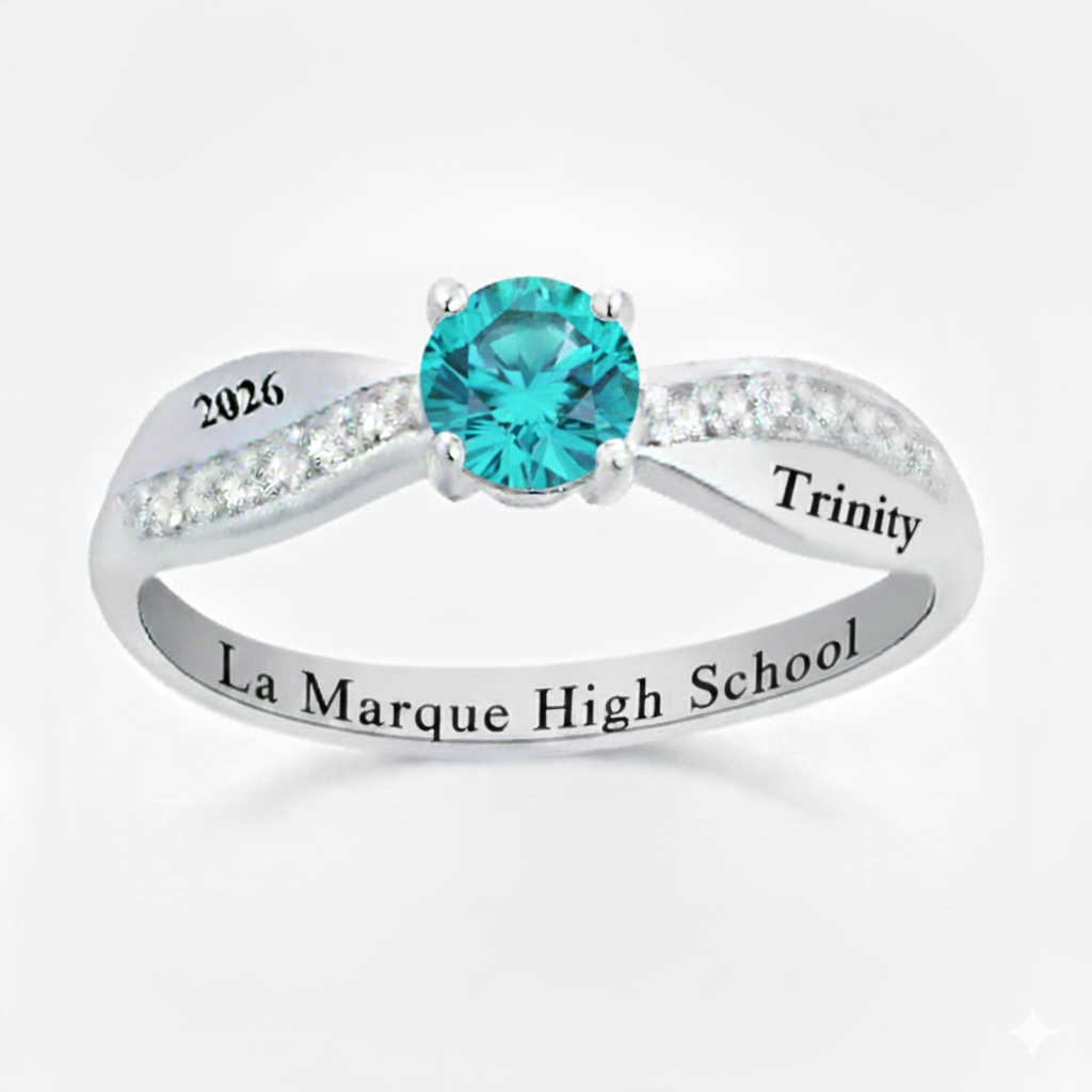 La Marque Sterling Silver Cross Band Class Ring