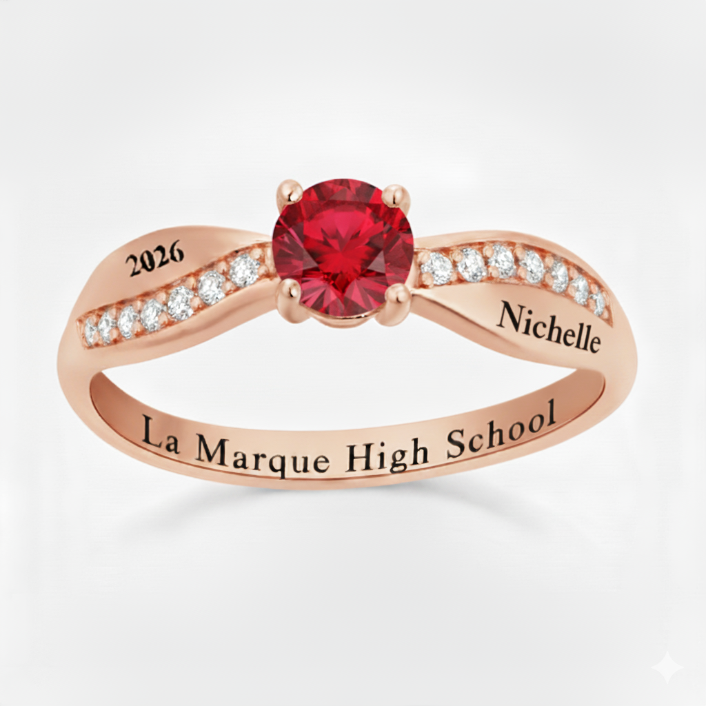 La Marque Sterling Silver Cross Band Class Ring