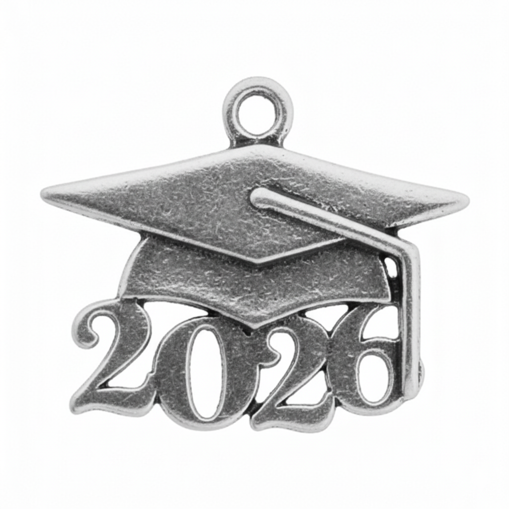 Grad Cap Year Charm