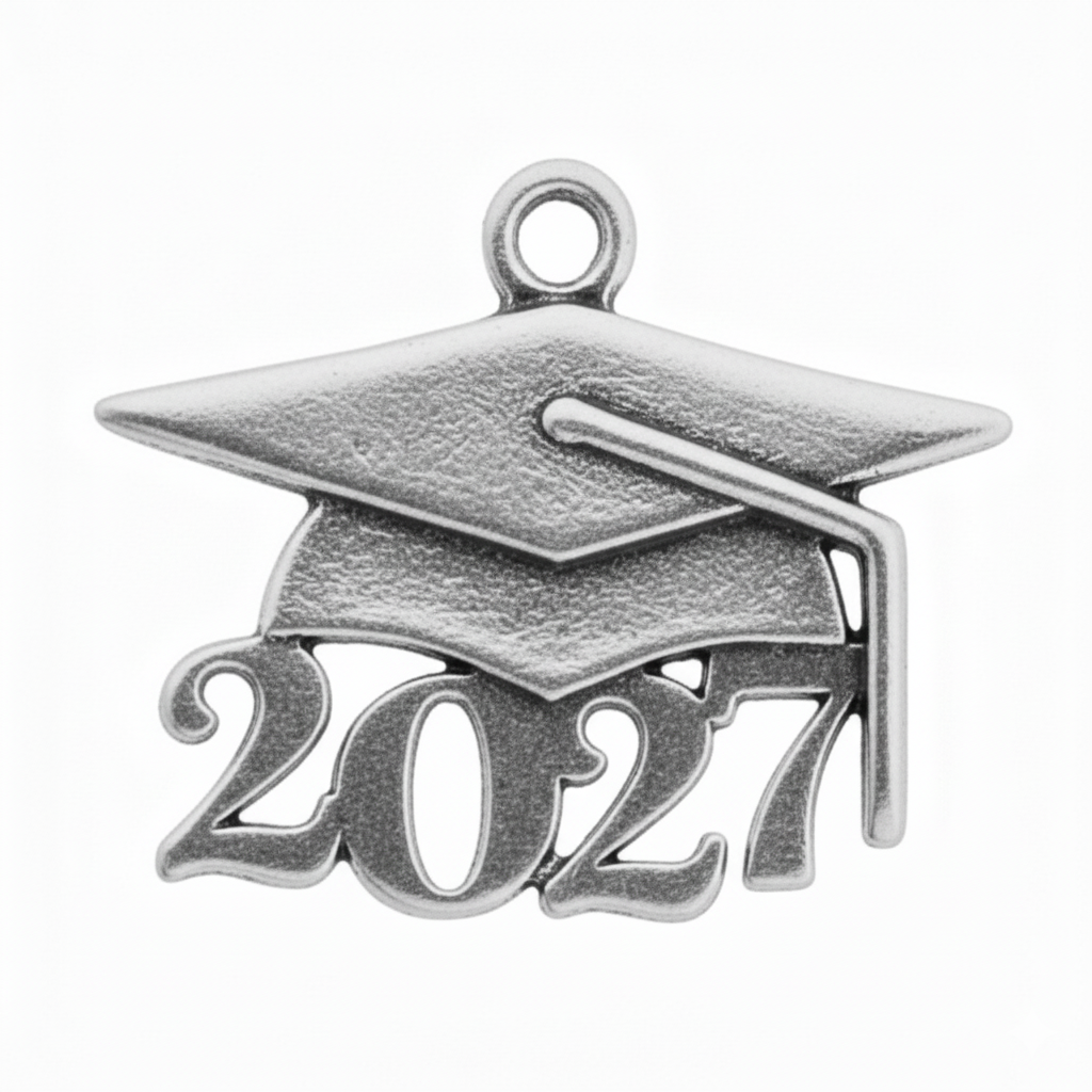 Grad Cap Year Charm