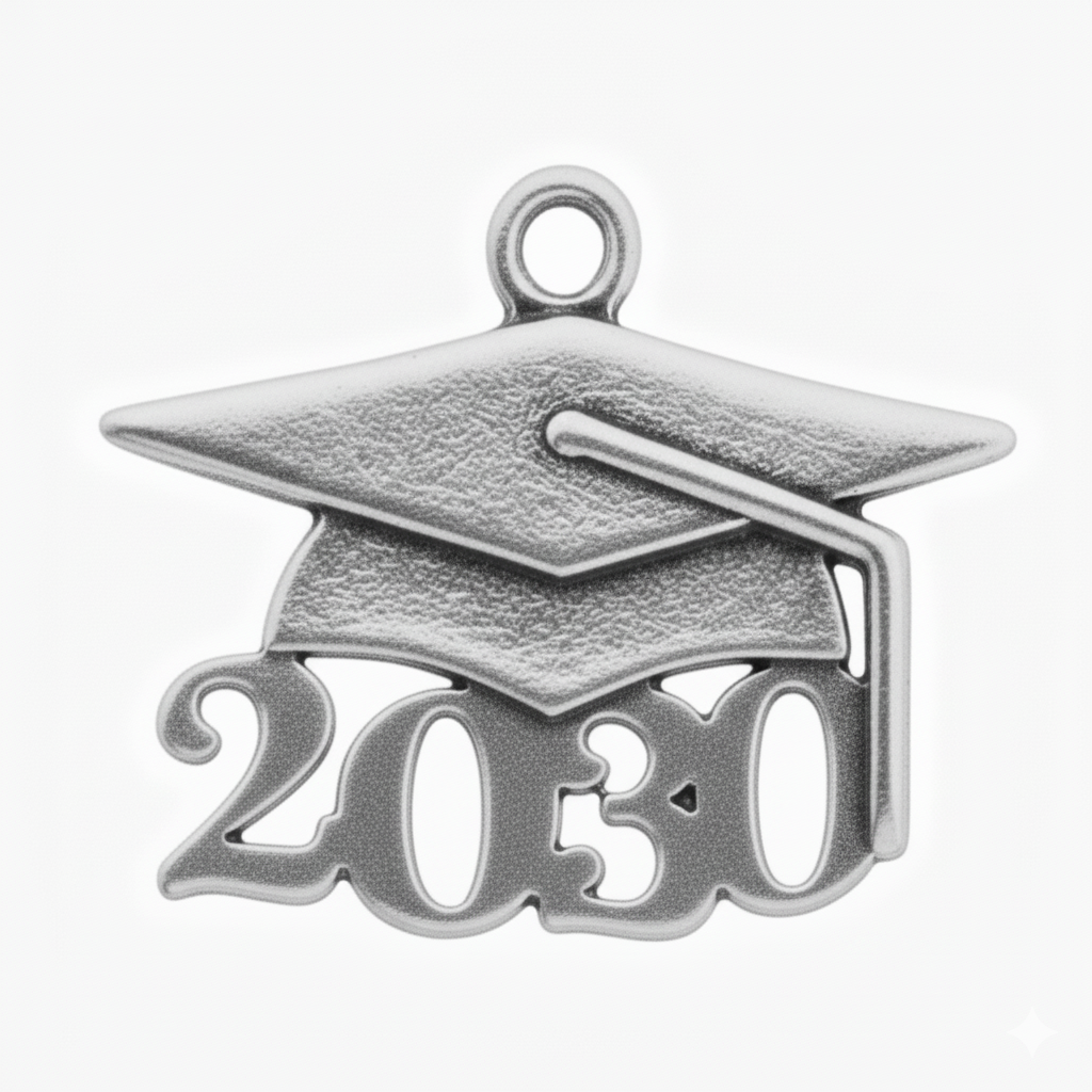 Grad Cap Year Charm