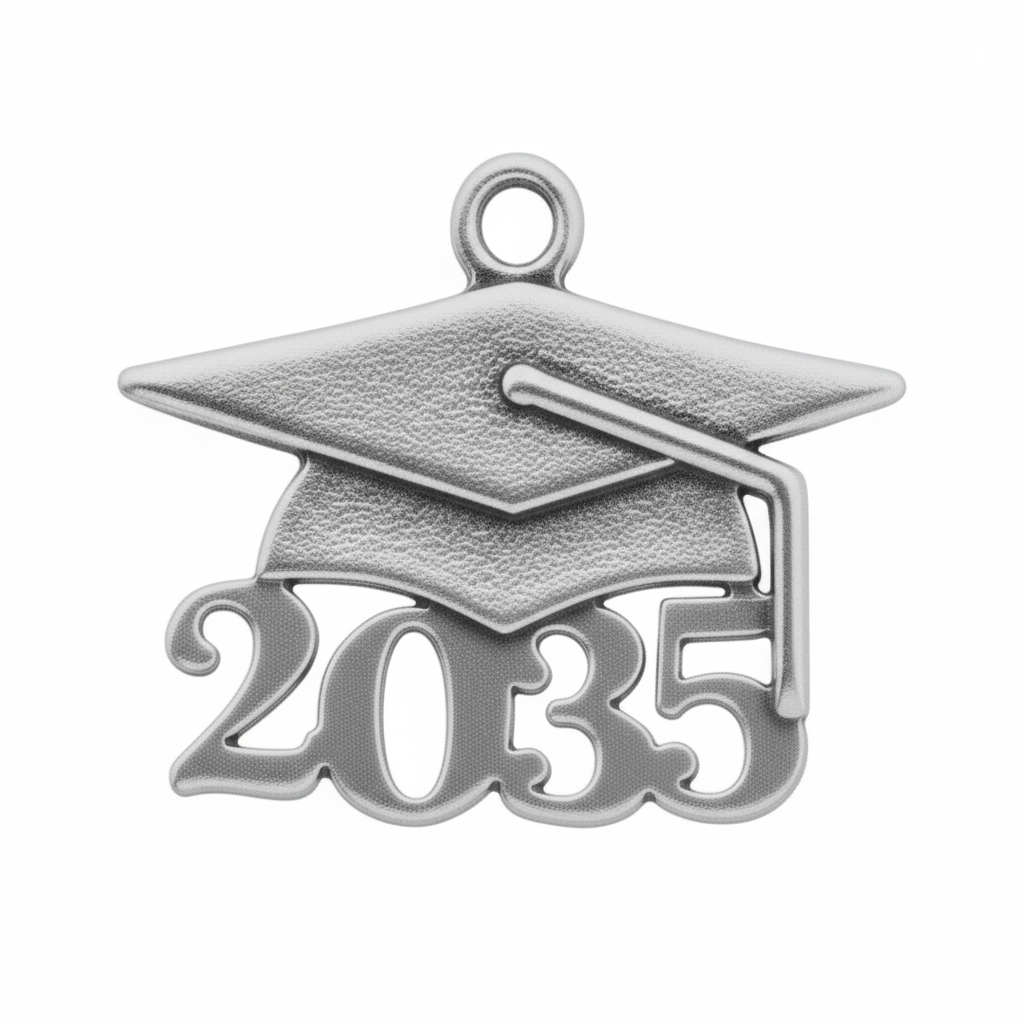 Grad Cap Year Charm