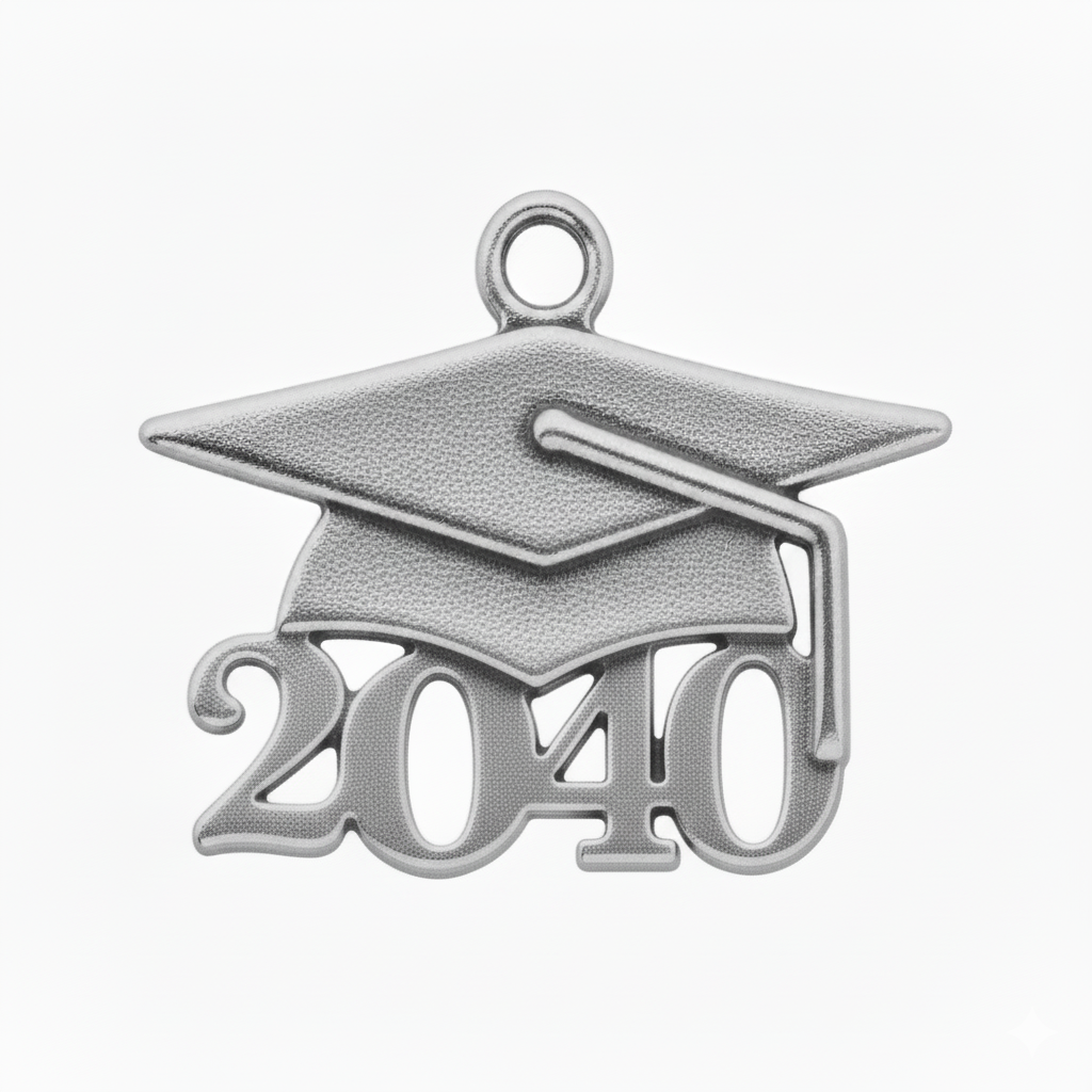 Grad Cap Year Charm