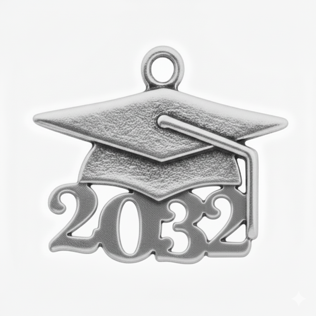 Grad Cap Year Charm