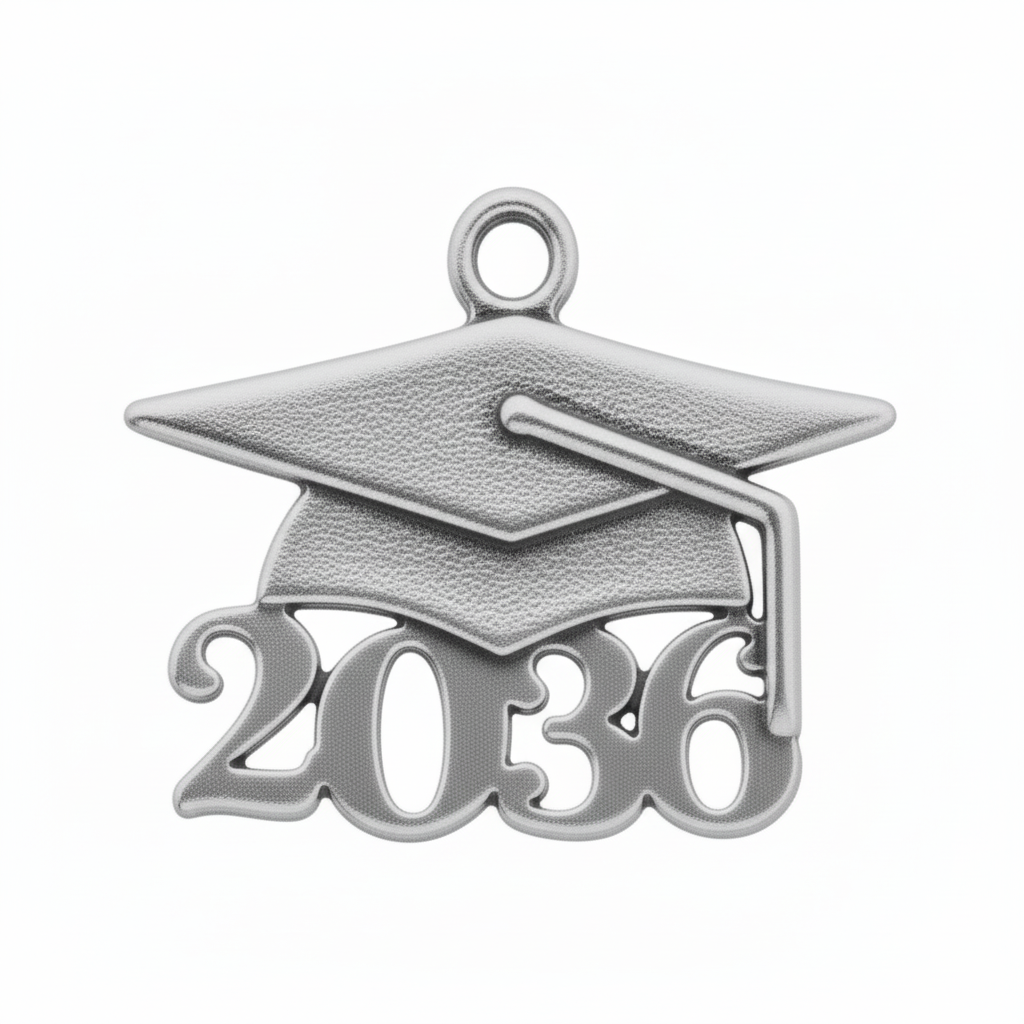 Grad Cap Year Charm