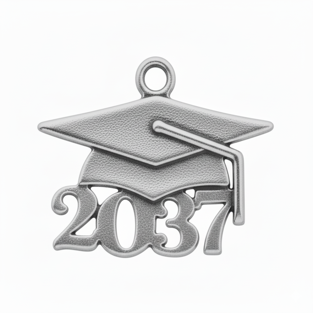 Grad Cap Year Charm