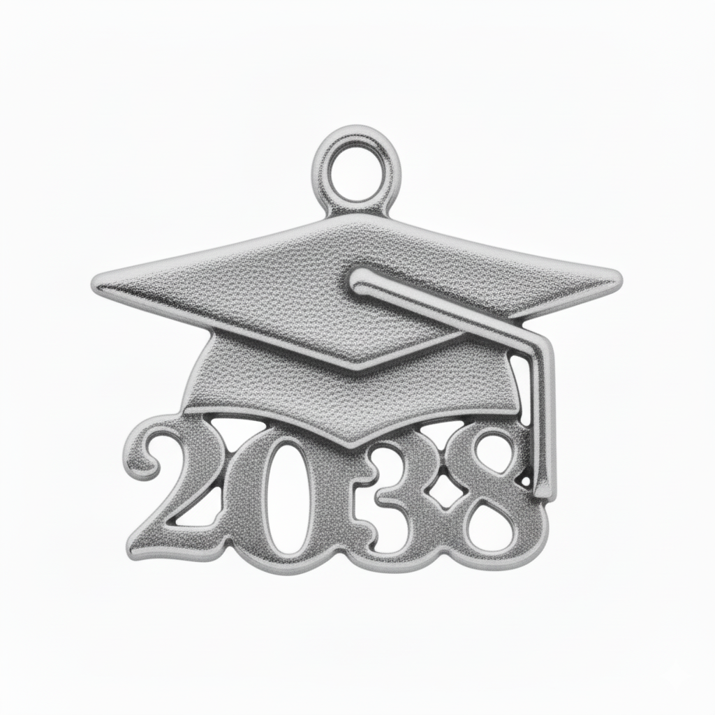 Grad Cap Year Charm