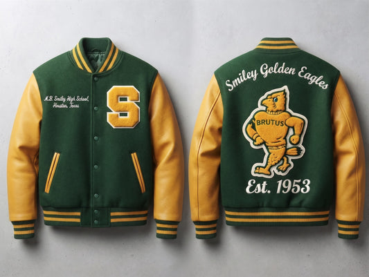 Smiley Golden Eagles Letterman