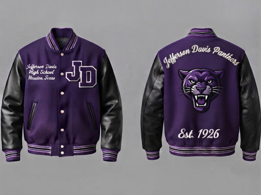 Jefferson Davis Panthers Letterman
