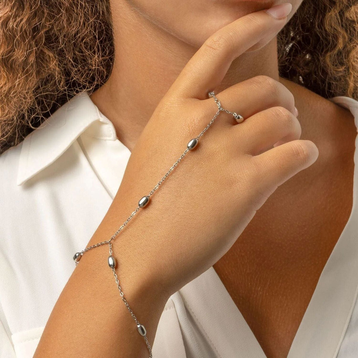 7.5" + 1" Stainless Steel Oval Orbit Hand Chain