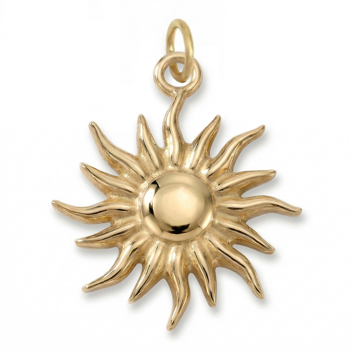 18 Karat Gold PVD Stainless Steel Mystic Sun Charm