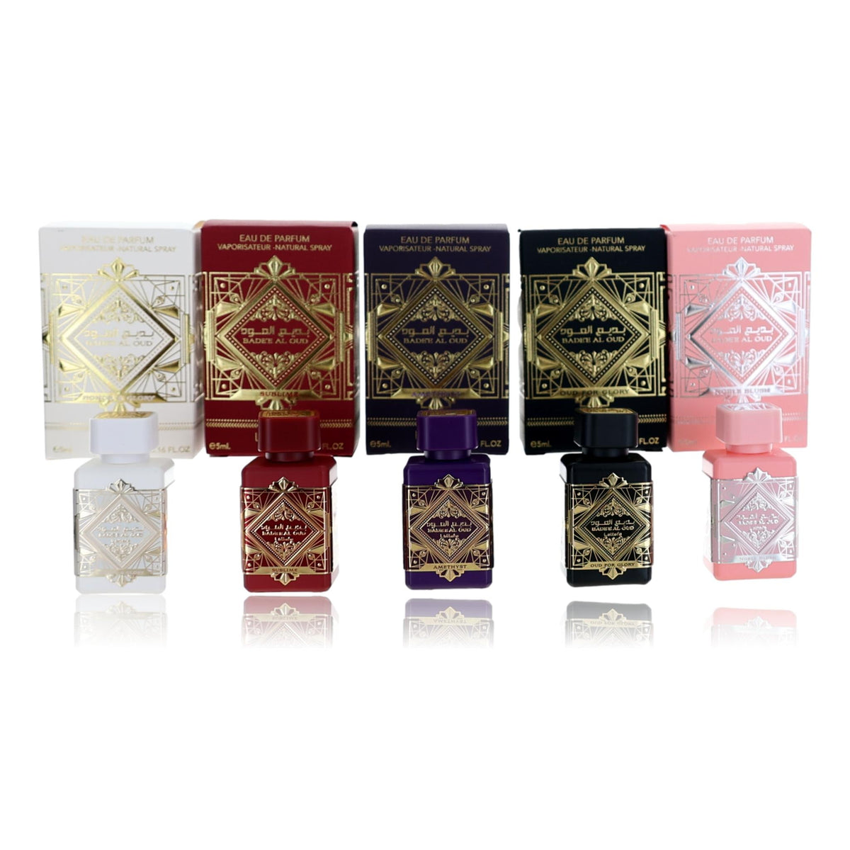 Bade'e Al Oud Collection by Lattafa, 5 Piece Gift Set for Unisex 