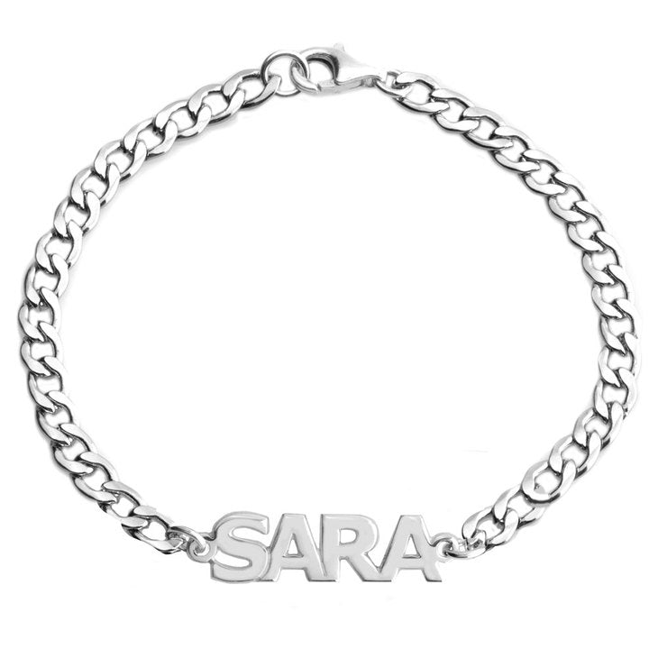 Cuban Link Name Bracelet