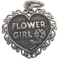 Flower Girl Heart Charm