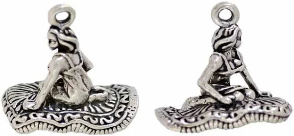 Genie on Magic Flying Carpet Charm