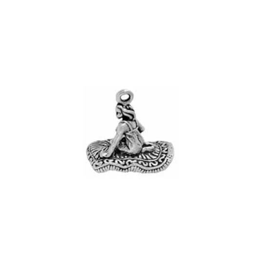 Genie on Magic Flying Carpet Charm