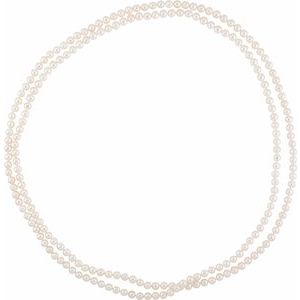 Freshwater 8-8.5 mm Cultured Pearl 72" Strand