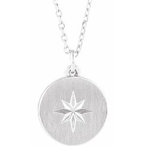 Collar de disco Starburst de platino de 40,6 a 45,7 cm