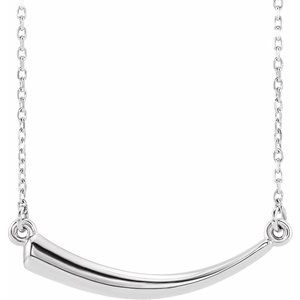 Platinum Horn 16-18" Necklace