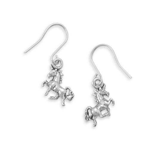 Pendientes de alambre francés Pretty Unicorn Prancing