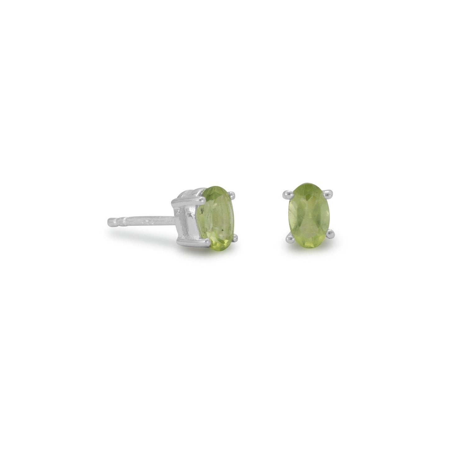 Pendientes Peridoto Ovalados